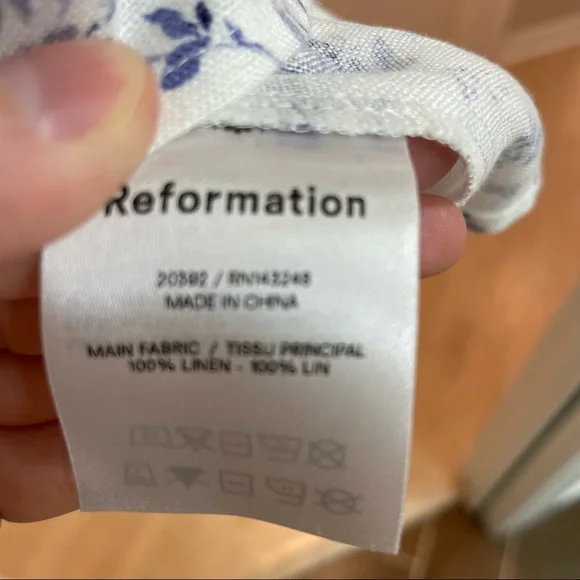 Reformation Elettra Linen Dress - Picture 7 of 8